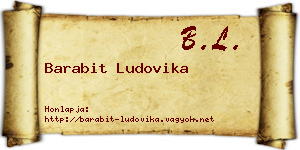 Barabit Ludovika névjegykártya